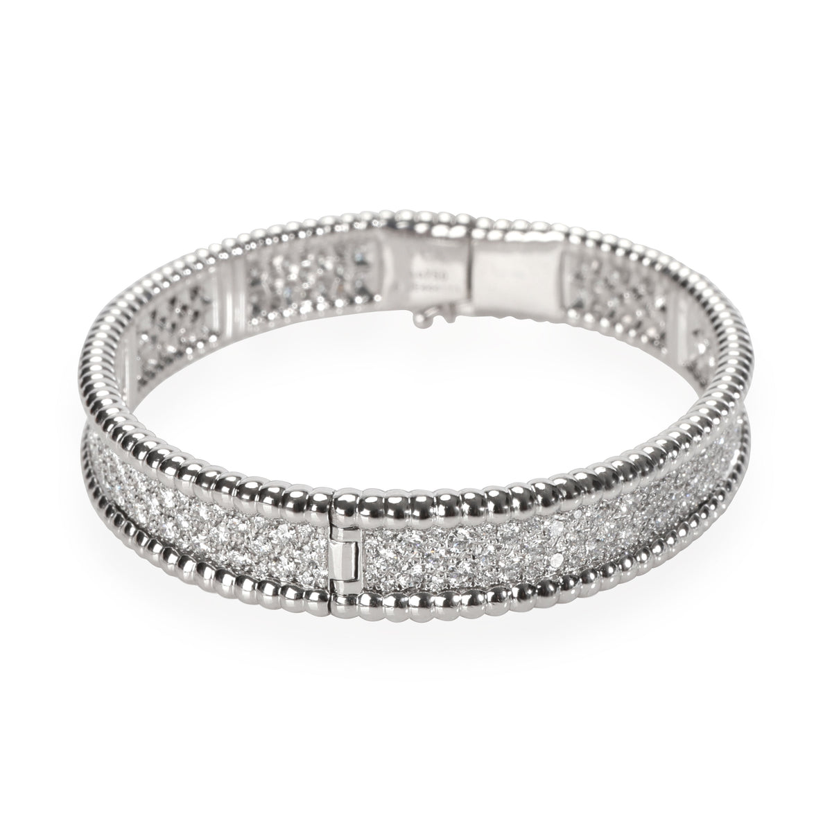 Van Cleef & Arpels Perlee Diamond Bracelet in 18K White Gold