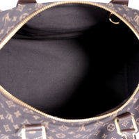 Louis Vuitton Brown Mini Lin Speedy 30