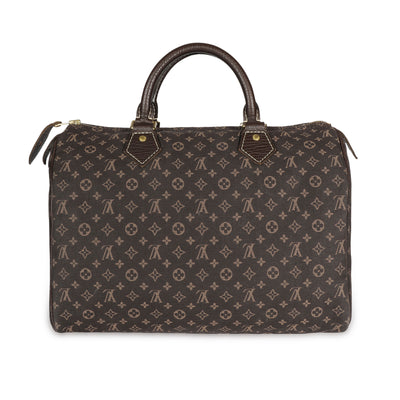 Louis Vuitton Brown Mini Lin Speedy 30