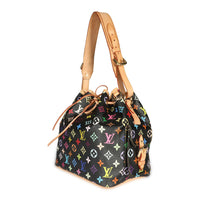 Louis Vuitton x Takashi Murakami Black Monogram Multicolore Noé Bag