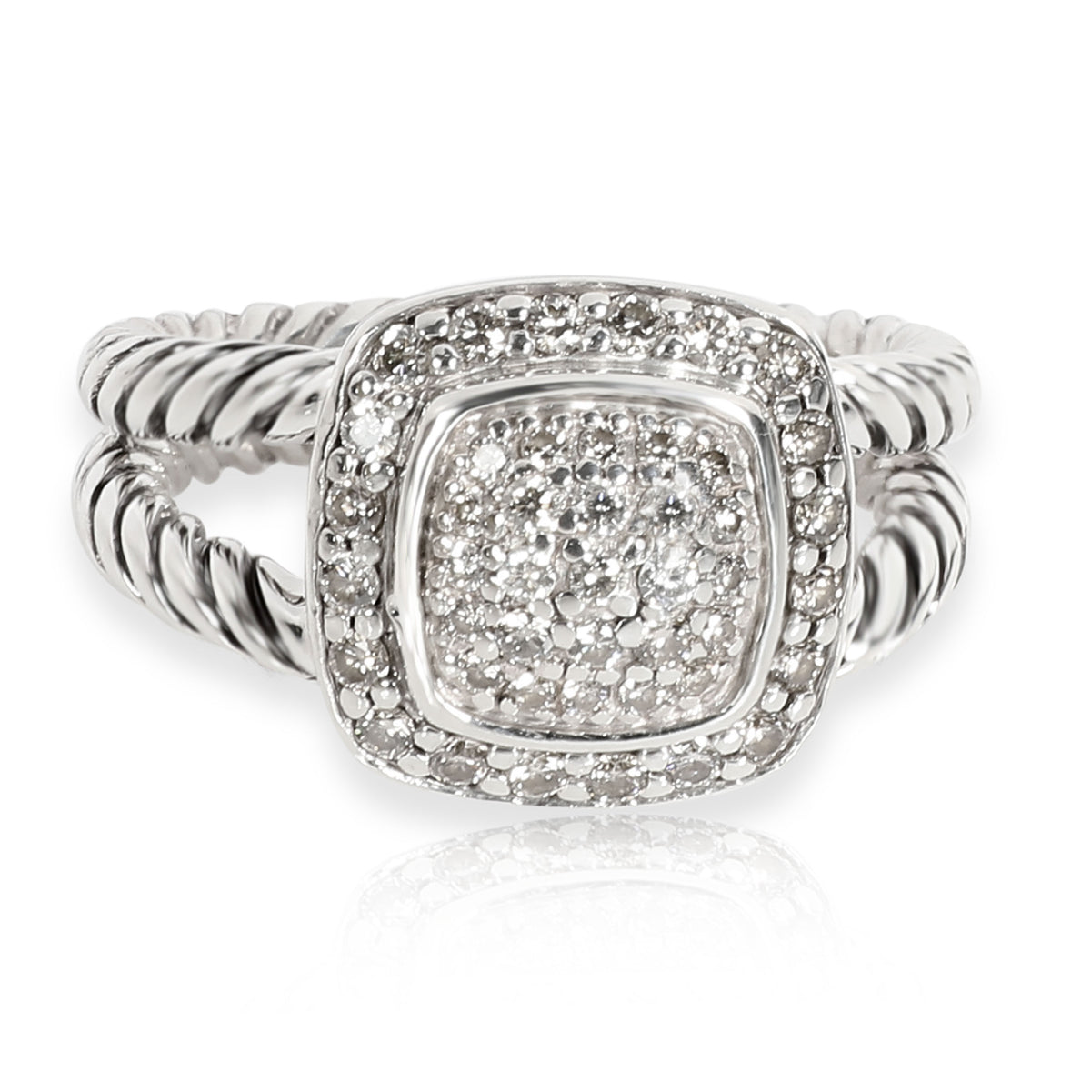 David Yurman Albion Diamond Ring in  Sterling Silver 0.29 CTW