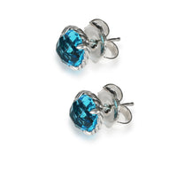 David Yurman Chatelaine Blue Topaz Earrings in Sterling Silver