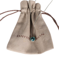 David Yurman Chatelaine Blue Topaz Necklace in Sterling Silver