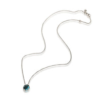 David Yurman Chatelaine Blue Topaz Necklace in Sterling Silver