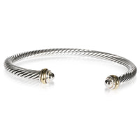 David Yurman Cable Bracelet in 18K Yellow Gold/Sterling Silver