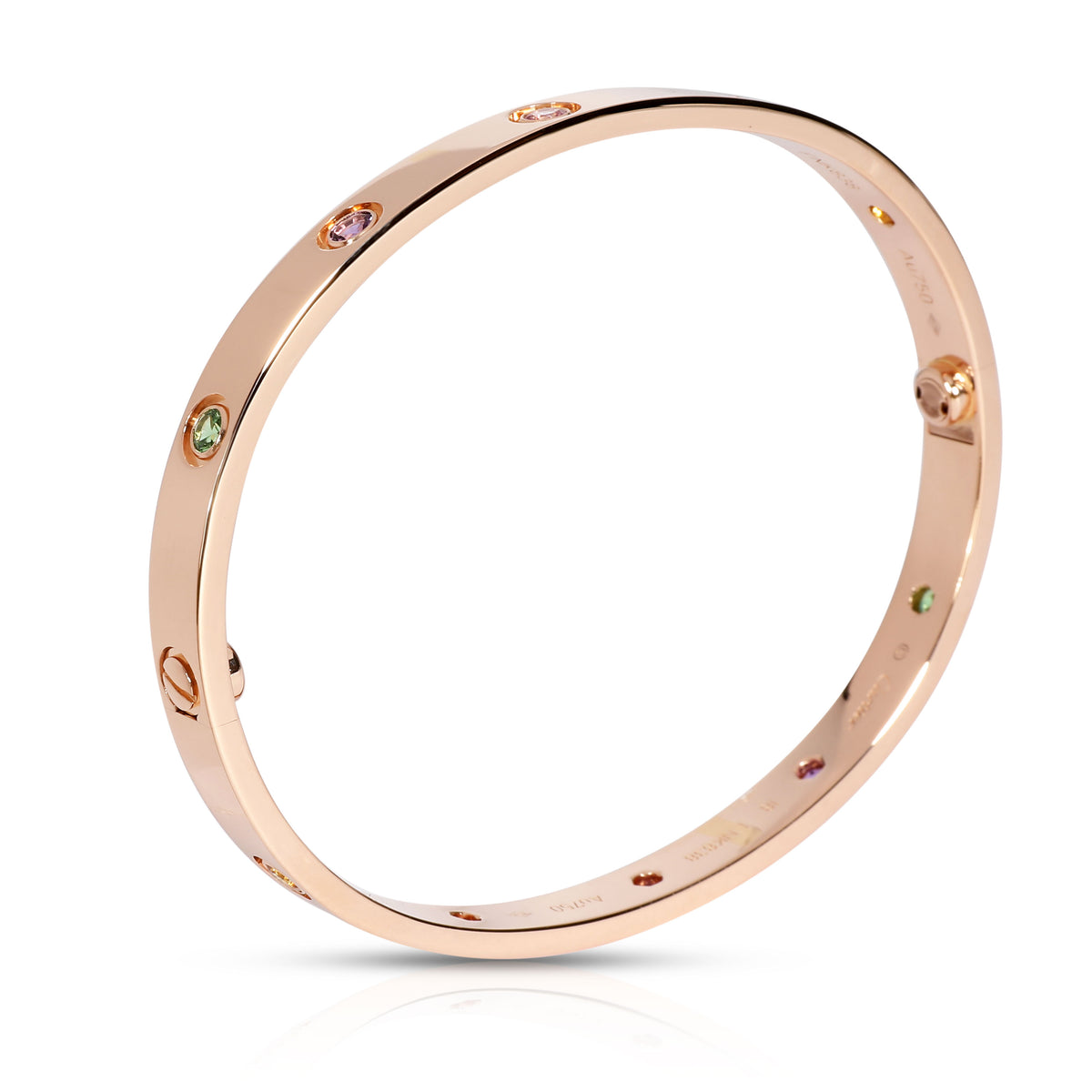Cartier Love Bracelet with Sapphires in 18K Rose Gold