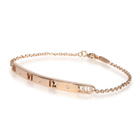 Tiffany & Co. Pierced Atlas Bracelet in 18KT Rose Gold 0.01 CTW