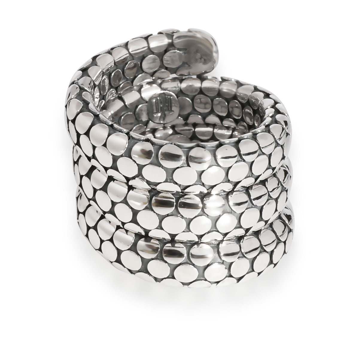 John Hardy Quad Coil Dot Ring in  Sterling Silver