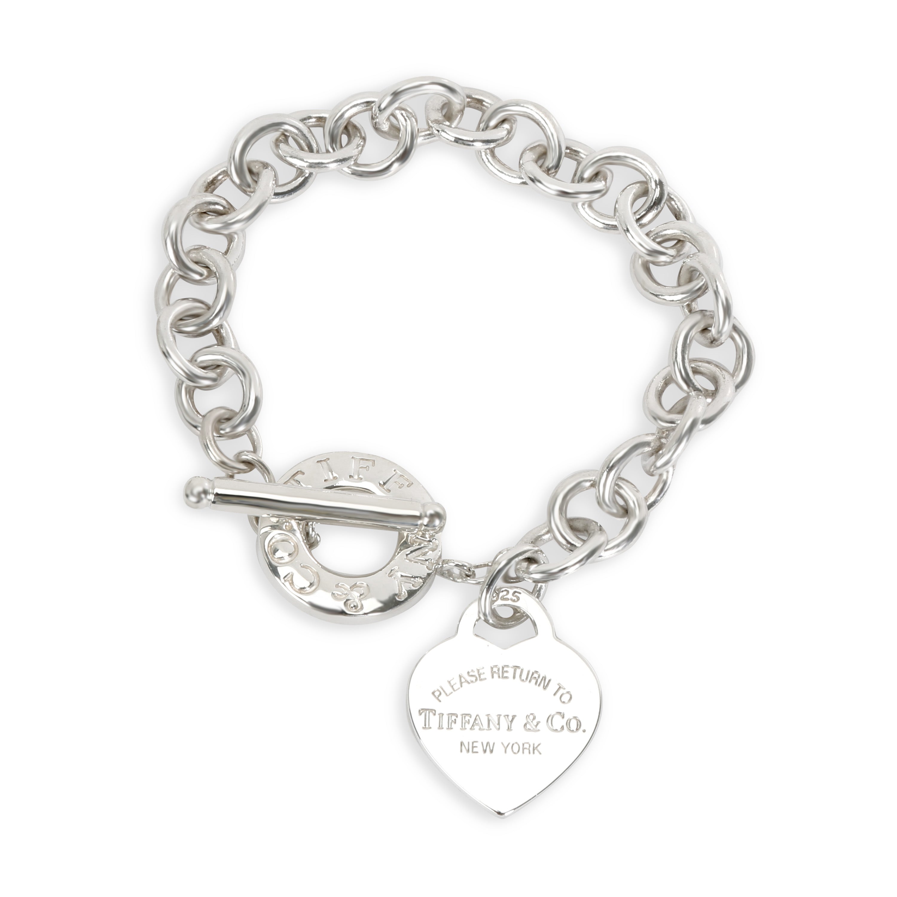 Return to Tiffany & Co. Heart Tag Toggle Necklace and Bracelet set