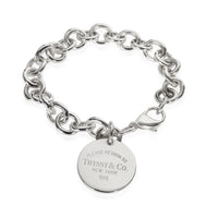Return to Tiffany Round Tag Bracelet in  Sterling Silver