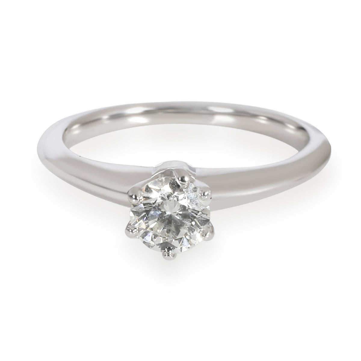 Tiffany & Co. Diamond Solitaire Ring in  Platinum H VS1 0.38 CTW