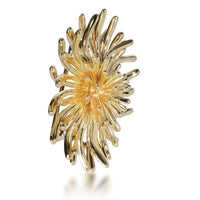 Tiffany & Co. Vintage Chrysanthemum Brooch in 14K Yellow Gold