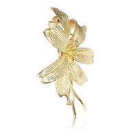 Tiffany & Co. Vintage Flower Brooch in 18K Yellow Gold