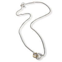 David Yurman Belmont Necklace in 18K Yellow Gold/Sterling Silver