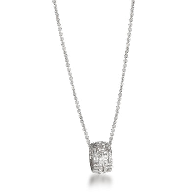 Bulgari Parentesi Diamond Necklace in 18K White Gold 0.65 CTW