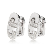 Bulgari Parentesi Diamond Earrings in 18K White Gold 0.75 CTW