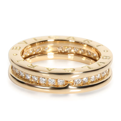 Bulgari B.zero1 Ring with Diamonds in 18K Yellow Gold 0.45 CTW