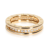 Bulgari B.zero1 Ring with Diamonds in 18K Yellow Gold 0.45 CTW