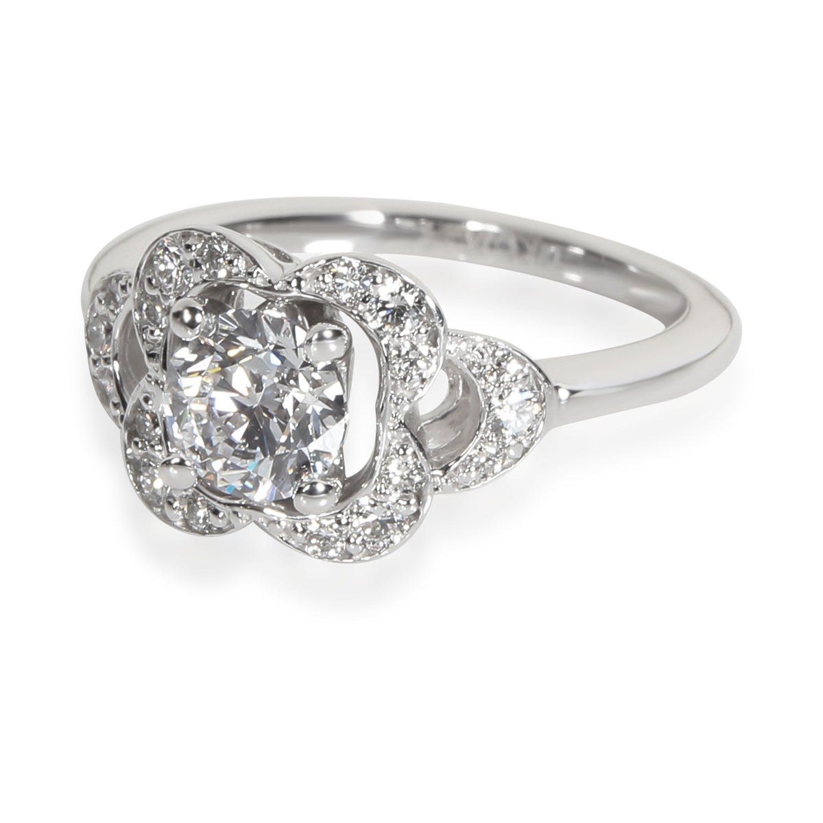 James Allen Diamond Engagement Ring in 14K White Gold GIA D VVS2 0.52 CTW