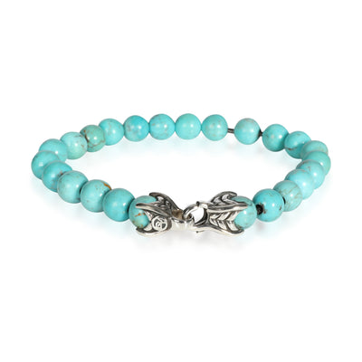 David Yurman Turquoise Spiritual Beads Bracelet in  Sterling Silver
