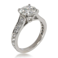 Cartier 1895 Diamond Engagement Ring in  Platinum H VS1 2.19 CTW