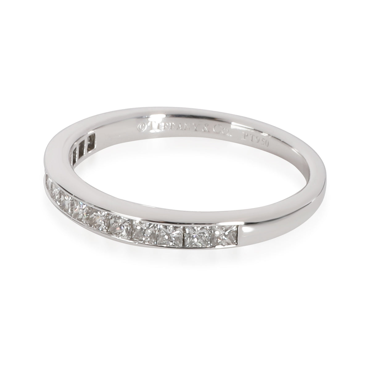 Tiffany & Co. Channel Set Princess Diamond Wedding Band in Platinum 0.50 CTW