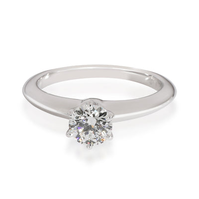 Tiffany & Co. Solitaire Diamond Engagement Ring in  Platinum E VVS2 0.43 CTW