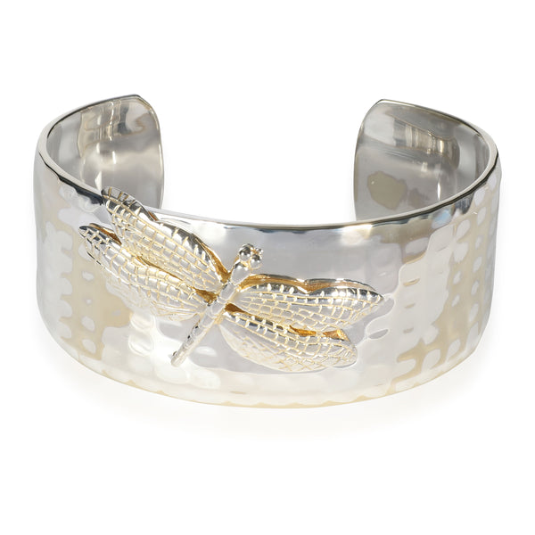 Tiffany & Co 18K Gold & Sterling Silver Dragonfly Cuff Bangle Bracelet –  Blue Ribbon Rarities