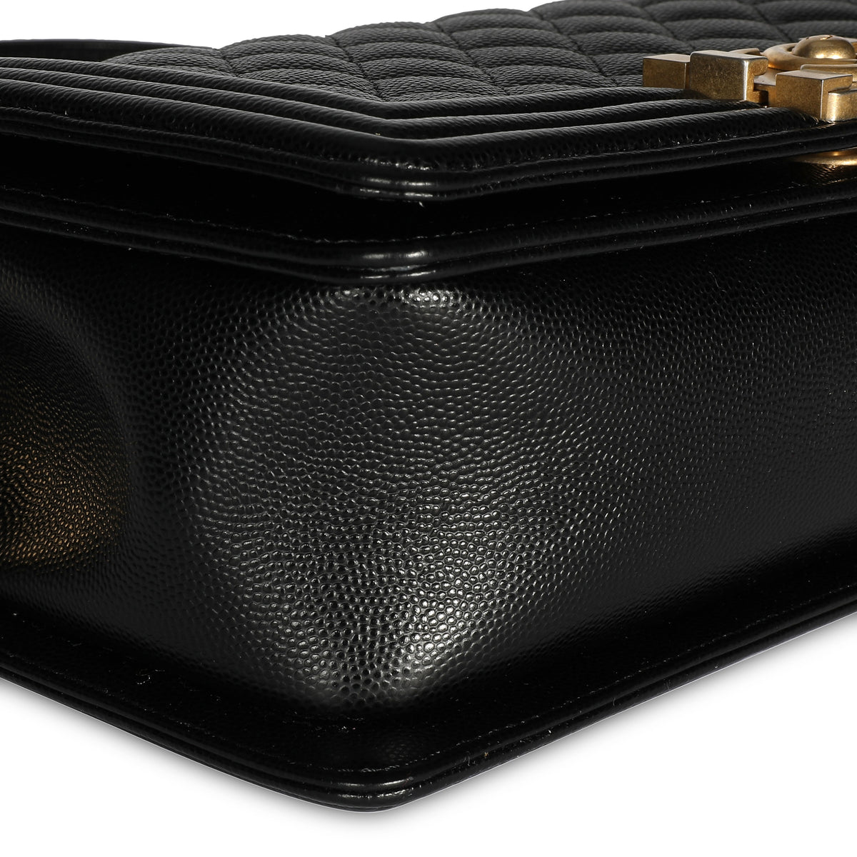 Chanel Black Caviar Quilted Old Medium Boy Bag, myGemma