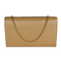 Saint Laurent Beige Leather Belle De Jour Chain Wallet