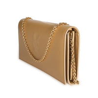 Saint Laurent Beige Leather Belle De Jour Chain Wallet