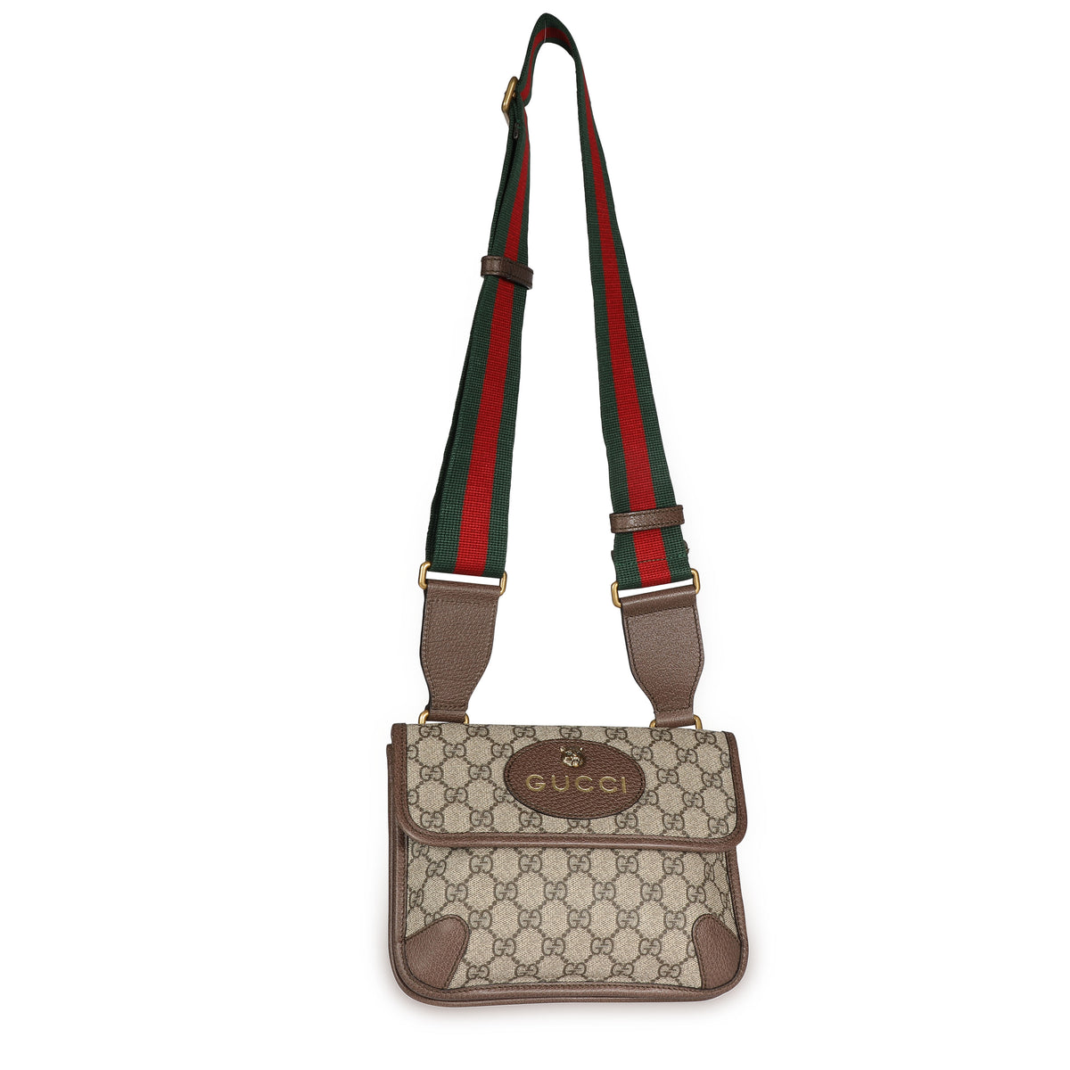 Gucci Brown GG Supreme Neo Vintage Small Messenger Bag