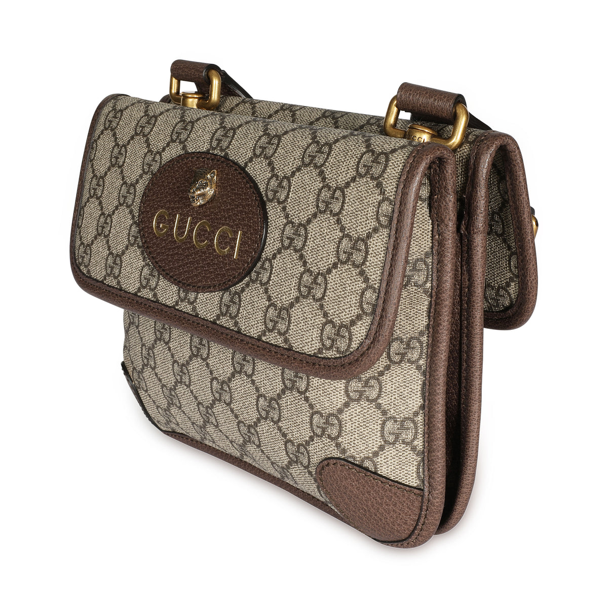 Gucci Brown GG Supreme Neo Vintage Small Messenger Bag