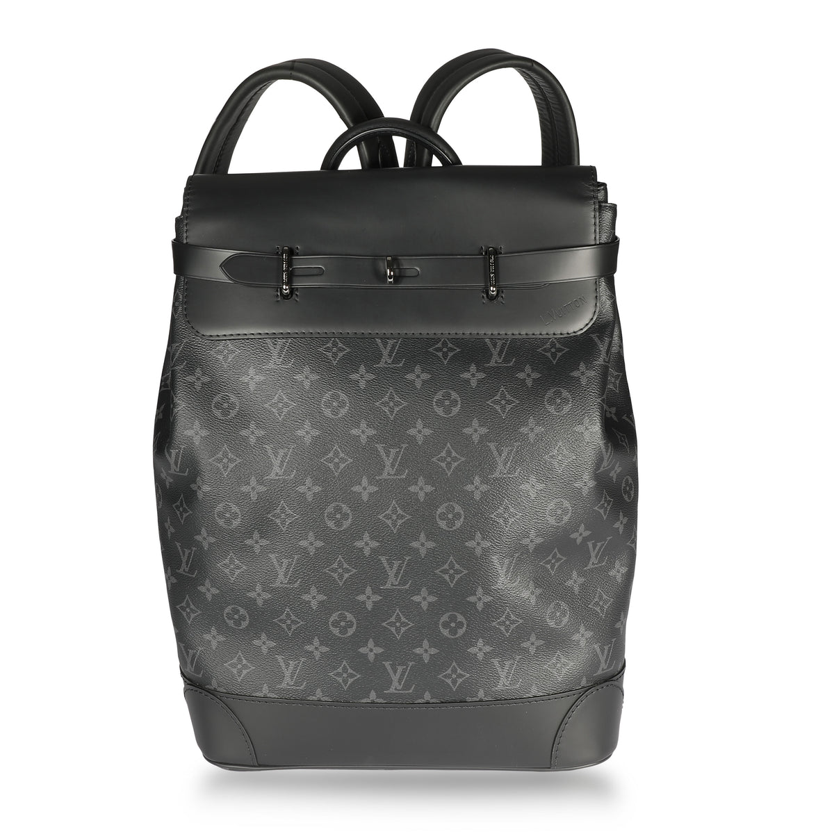 louis vuitton backpack black monogram Louis Vuitton Black Monogram Eclipse Steamer Backpack – myGemma| Item #108284