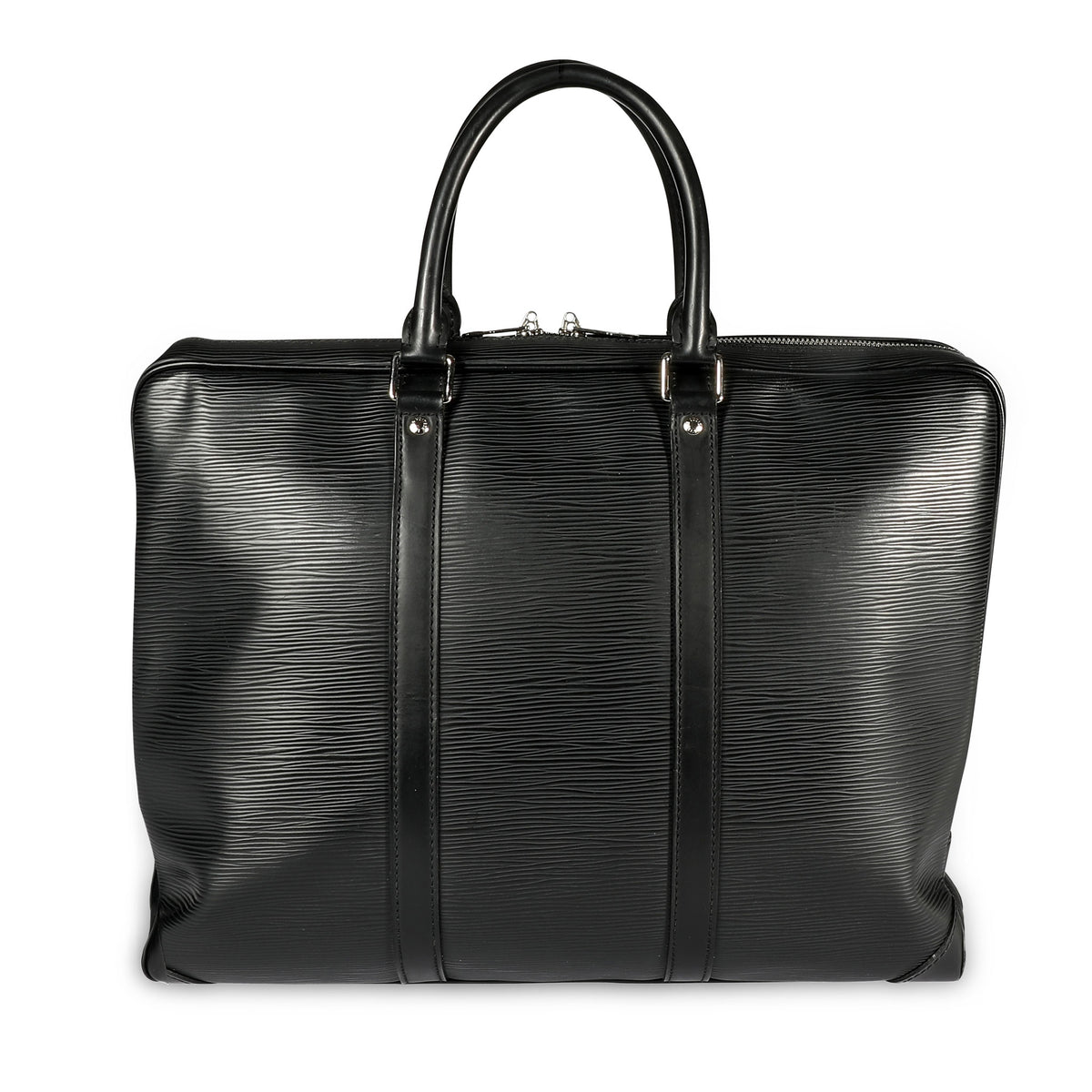 Louis Vuitton Black Epi Leather Porte-Documents Voyage Briefcase