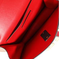 Valentino Rose Leather VLogo Chain Shoulder Bag