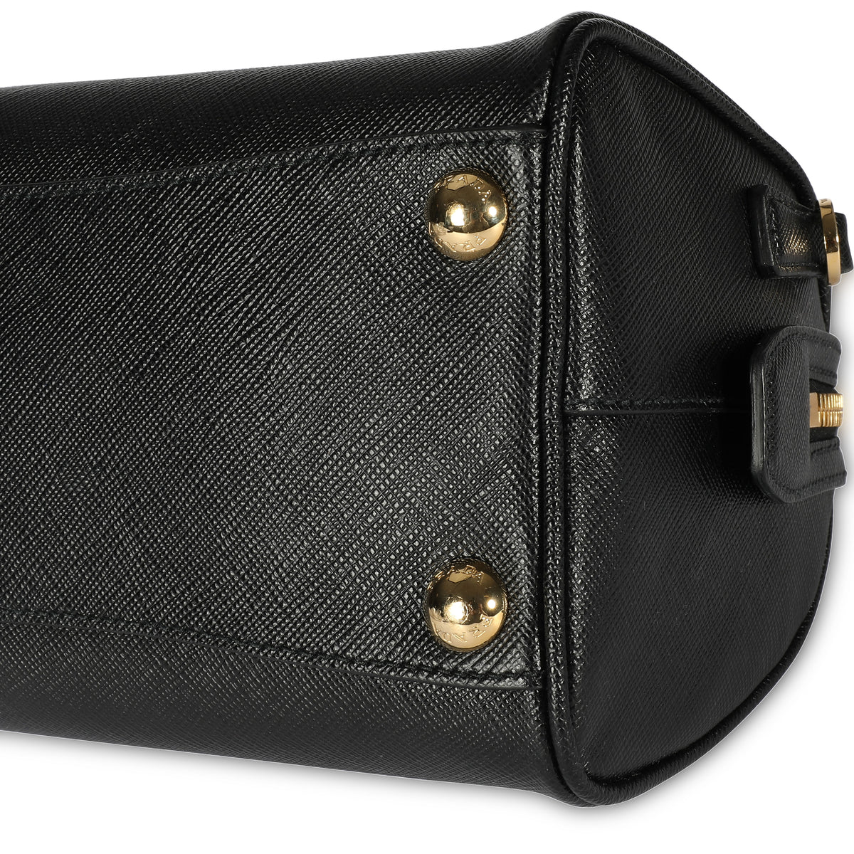 Prada Black Saffiano Lux Leather Top Handle Bag