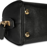 Prada Black Saffiano Lux Leather Top Handle Bag