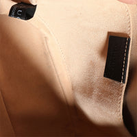 Gucci Black Matelassé Leather GG Marmont Small Shoulder Bag