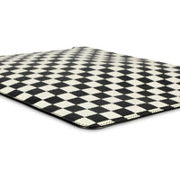 Givenchy Black & White Checkered Coated Canvas Zip Pouch