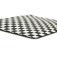 Givenchy Black & White Checkered Coated Canvas Zip Pouch