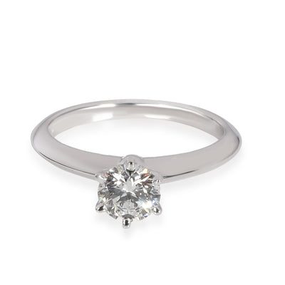 Tiffany & Co. Solitaire Diamond Engagement Ring in  Platinum H VS2 0.62 CT