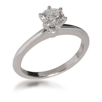 Tiffany & Co. Solitaire Diamond Engagement Ring in  Platinum H VS2 0.62 CT