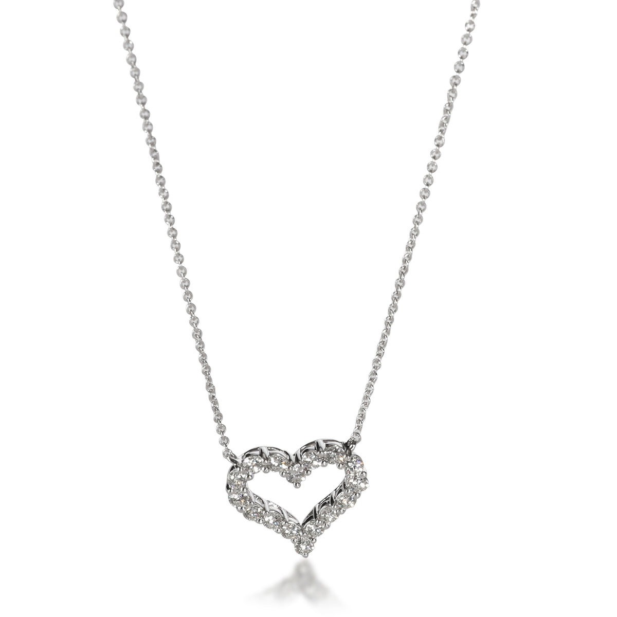 Tiffany & Co. Diamond Heart Necklace in  Platinum 0.54 CTW