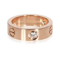 Cartier Love Diamond Ring in 18K Pink Gold 0.22 CTW