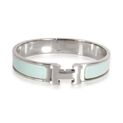 Hermès H Clic Light Blue Enamel Bracelet, Narrow