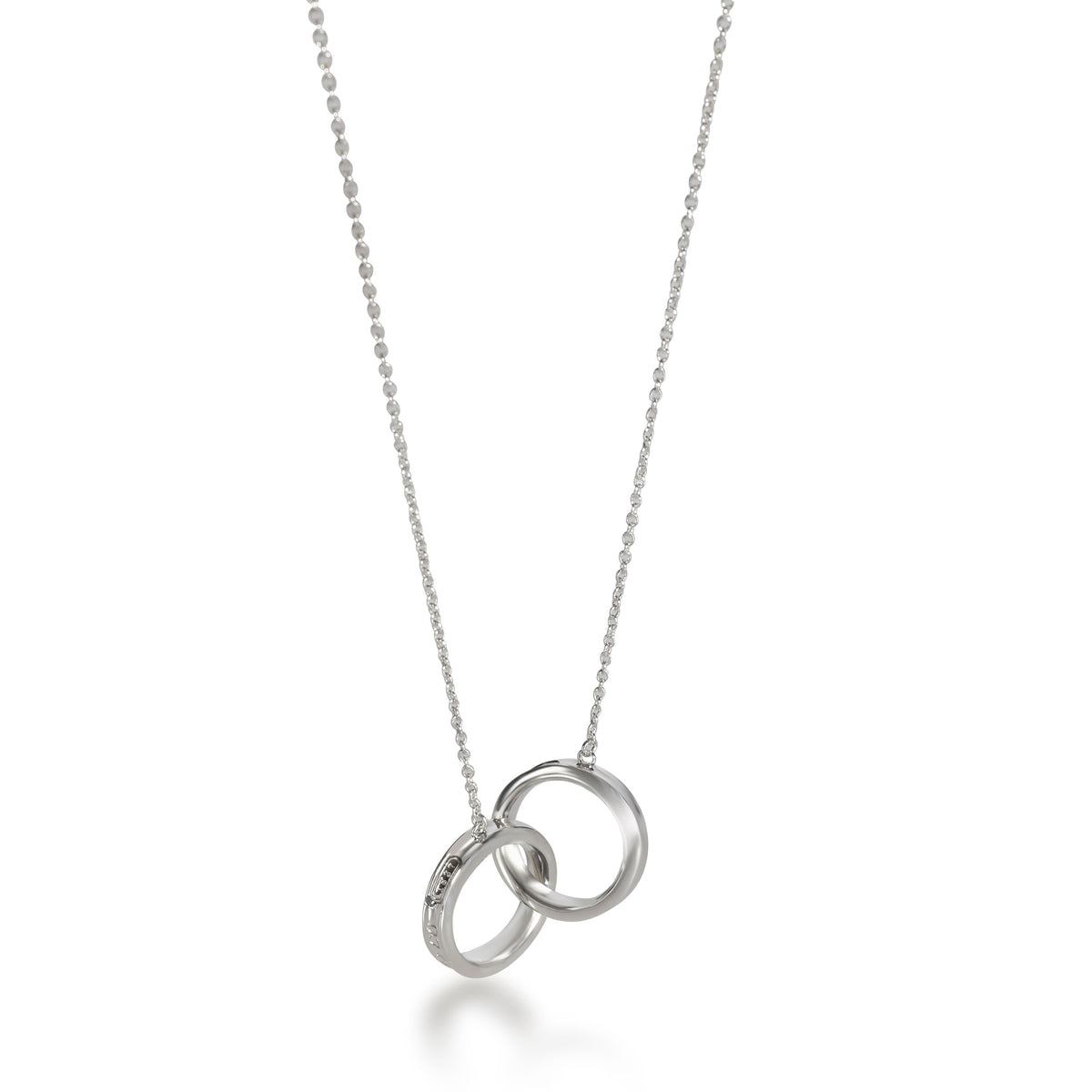 Tiffany & Co. 1837 Interlocking Large 4 Circles Silver 925 Rubedo Metal  Necklace | eBay