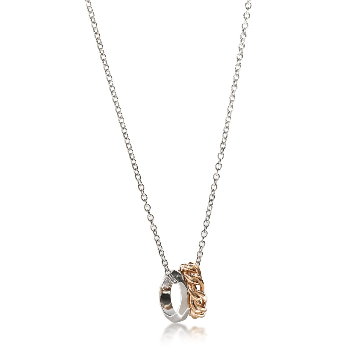 Pomellato Milano Necklace in 18K White & Rose Gold