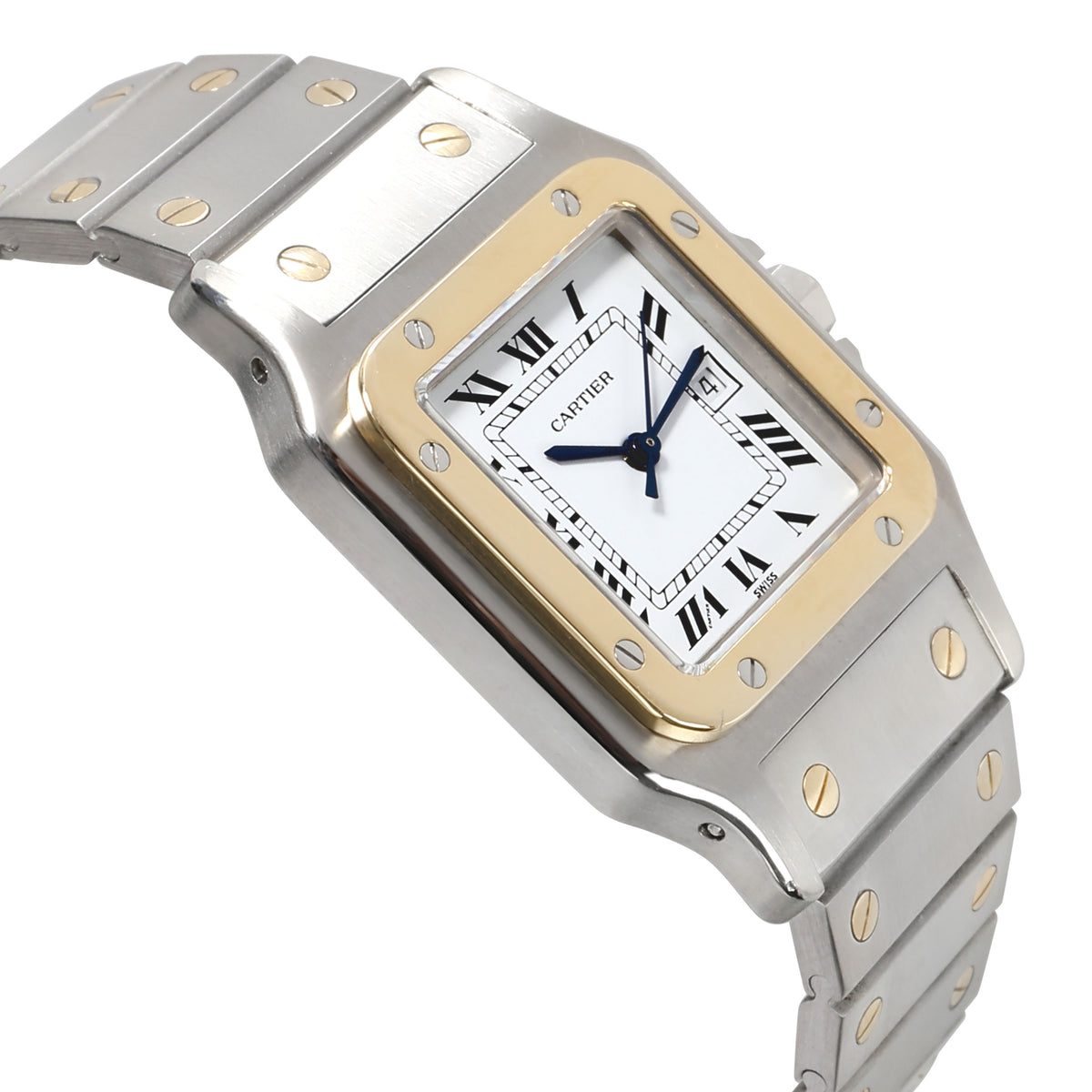 Cartier Santos 29612 Unisex Watch in 18kt Stainless Steel/Yellow Gold