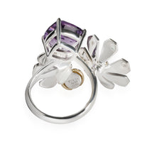 Return to Tiffany Love Bugs Amethyst Ring in 18K Yellow Gold & Sterling Silver